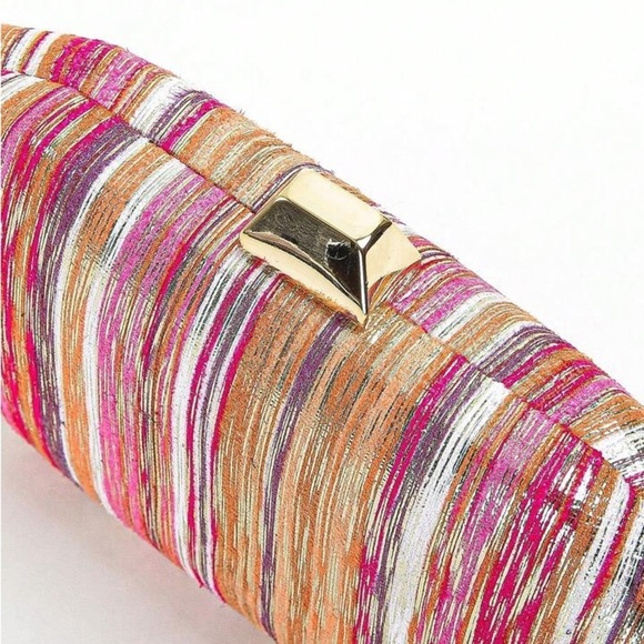 Multicolor Striped Women's Clutch - Picture 5 of 8